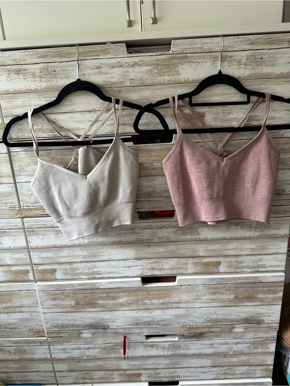 🩶 SO Intimates Ribbed Seamless Bralette Set of 2 XL NWOT